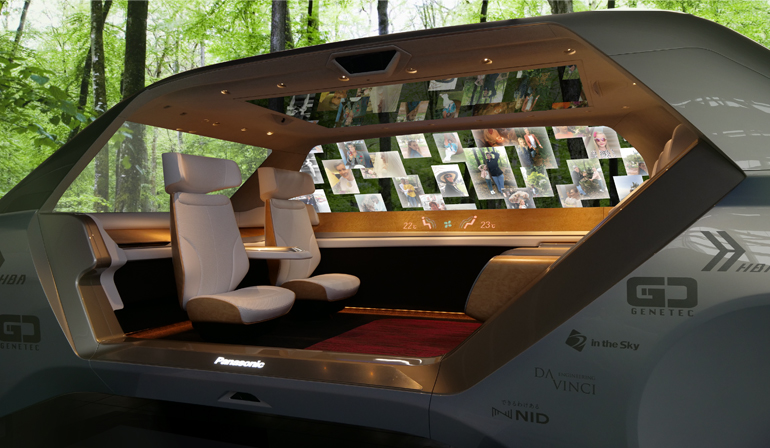 Car Interior and transparant Display