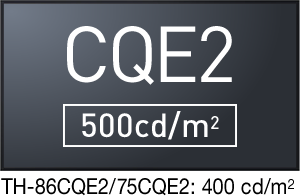 CQE2 [500cd/m2] TH-86CQE2/75CQE2: 500cd/m2