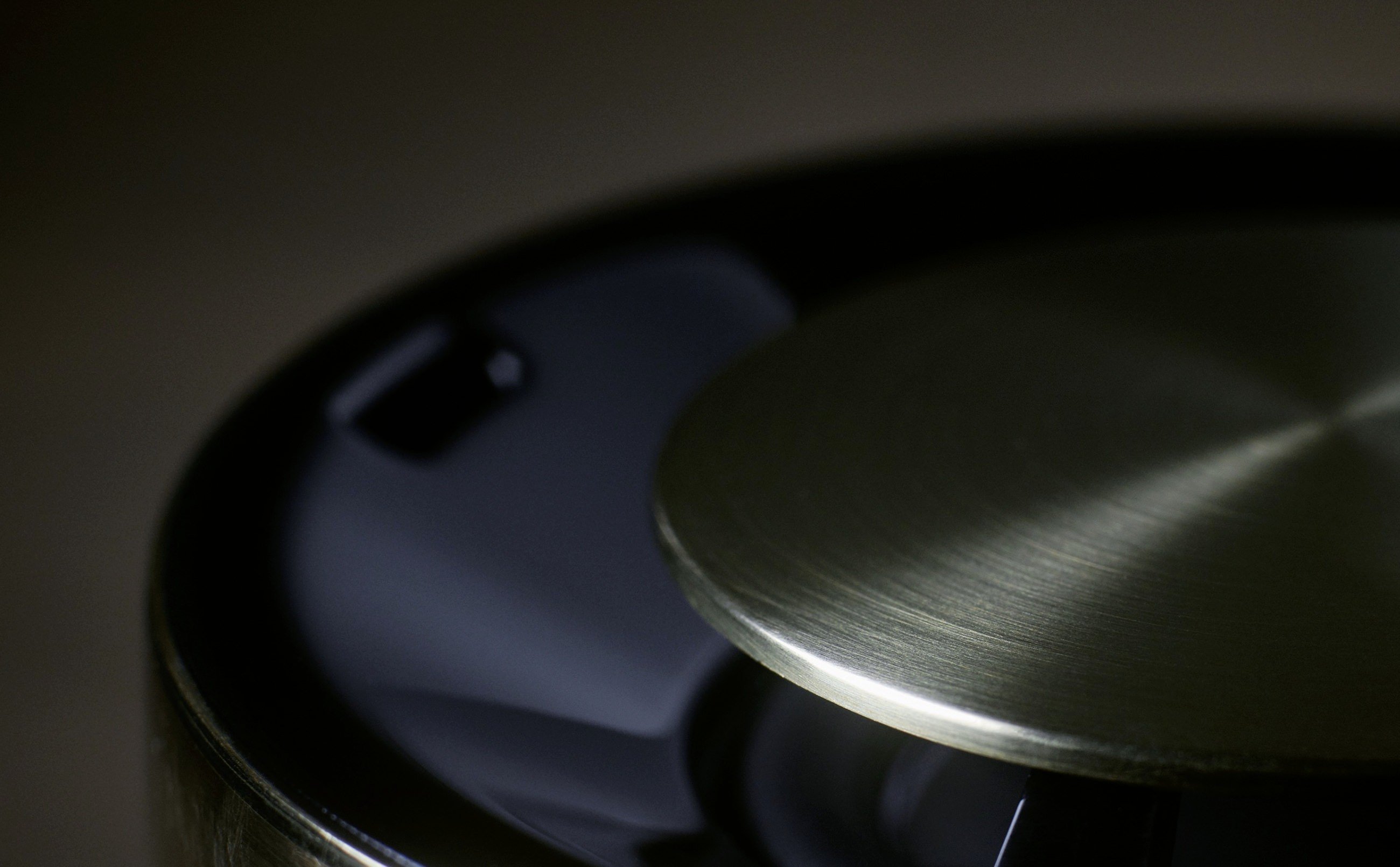 Partial close-up of a tea canister speaker