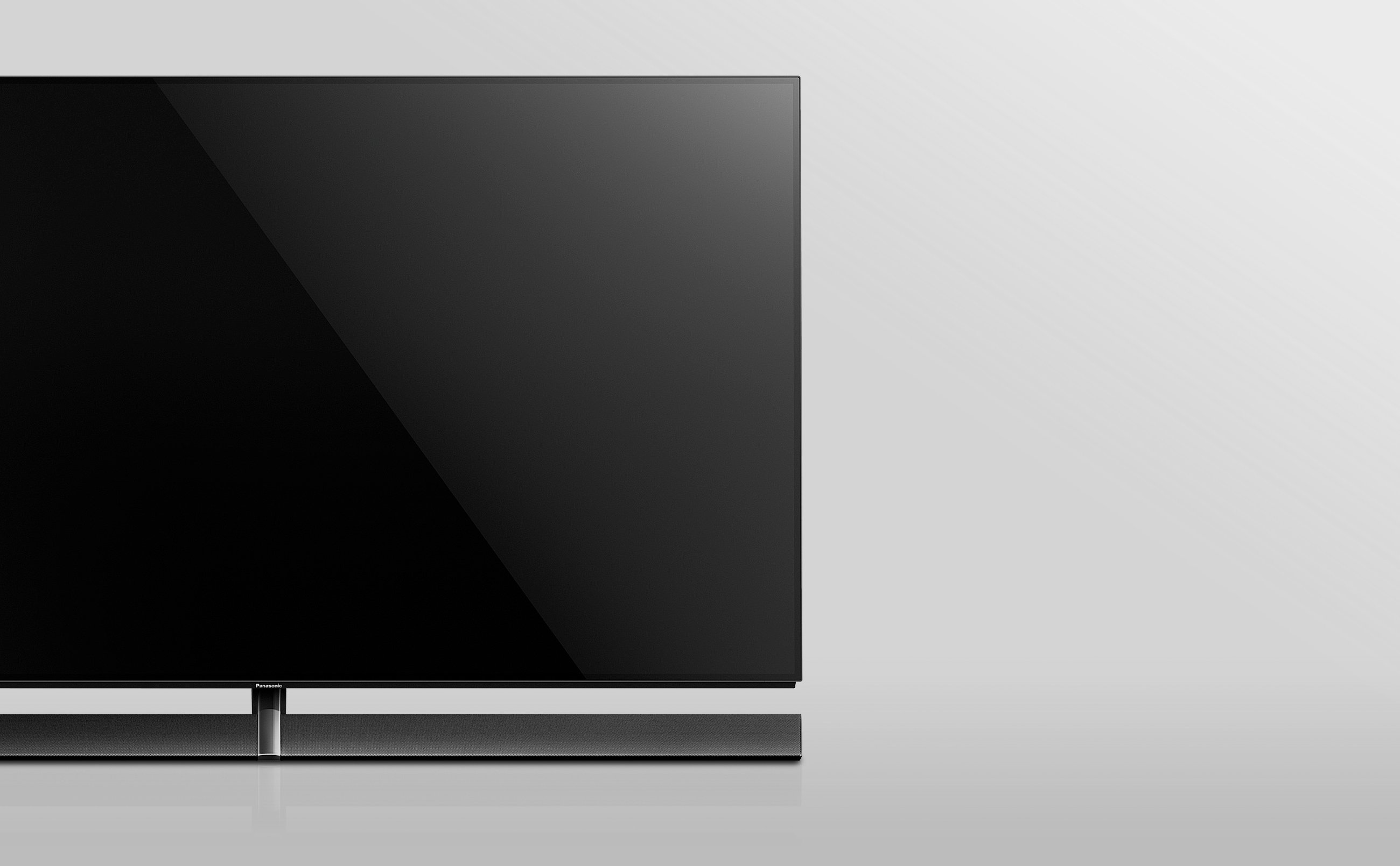 The flat TV occupies the left half of the screen.
