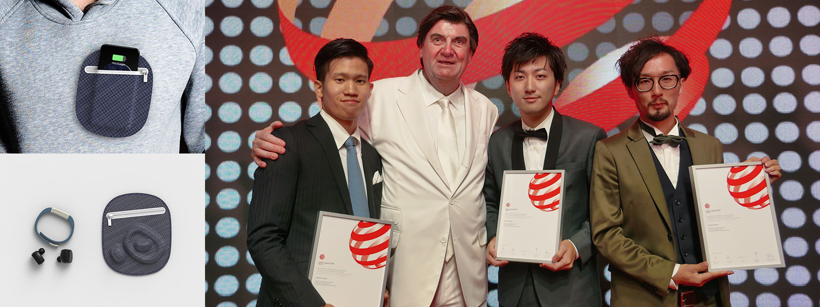 Photo: Kangaroo Charger and the award ceremony for the Red Dot Design Award