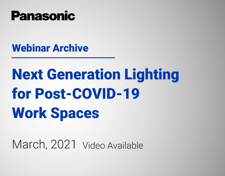 Archive video of the lighting webinar held on March 19, 2021