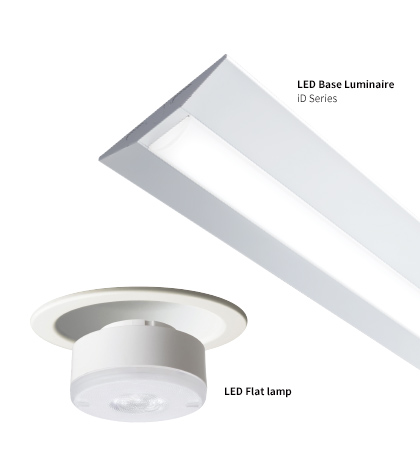 LED Base Luminaire iD Series, LED Flat lamp