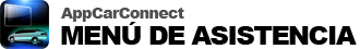 Menú de asistencia de AppCarConnect