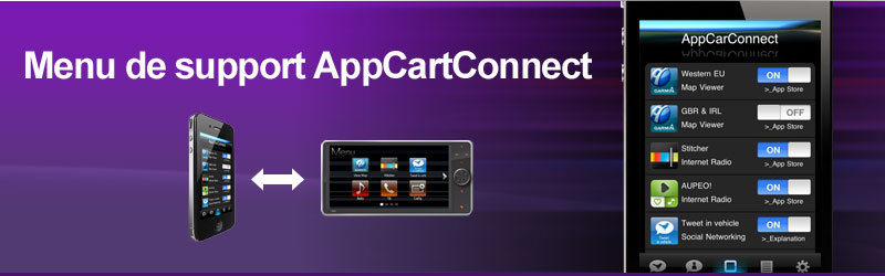 Display Audio System for Smartphone Support menu