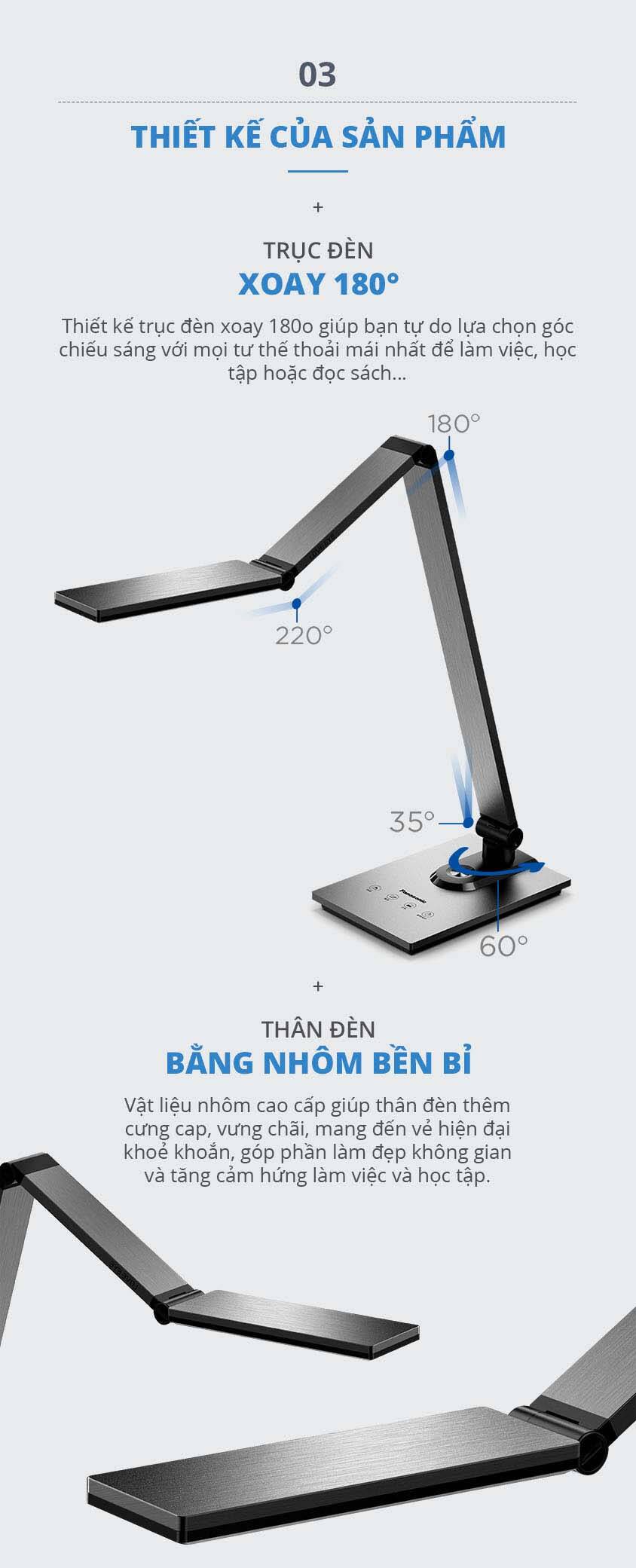 Đèn Bàn NNP63933191 Bạc - Panasonic Electric Works Đèn Bàn NNP63933191 Bạc - Panasonic Electric Works