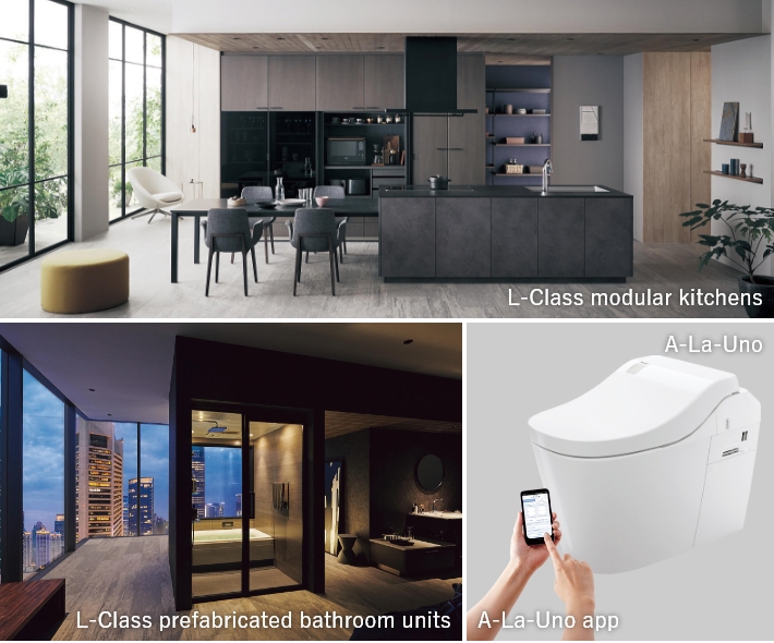 photo:L-Class modular kitchens,L-Class prefabricated bathroom units,A-La-Uno app,A-La-Uno